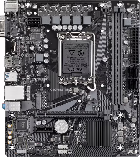 GIGABYTE H610M H V3 DDR4:(1700) 2DDR4 VGA HDMI DVI mATX | H610M H V3 DDR4 1.0 | 4719331859718 imagen 2