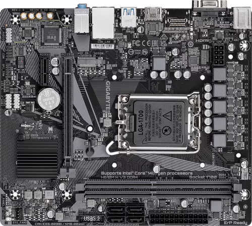 GIGABYTE H610M H V3 DDR4:(1700) 2DDR4 VGA HDMI DVI mATX | H610M H V3 DDR4 1.0 | 4719331859718 imagen 4