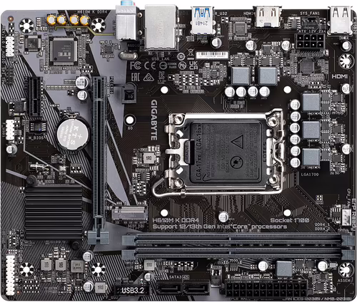 GIGABYTE H610M K DDR4: (1700) 2DDR4 USB HDMI RJ45 mATX | H610M K DDR4 G10 | 4719331851675 imagen 5