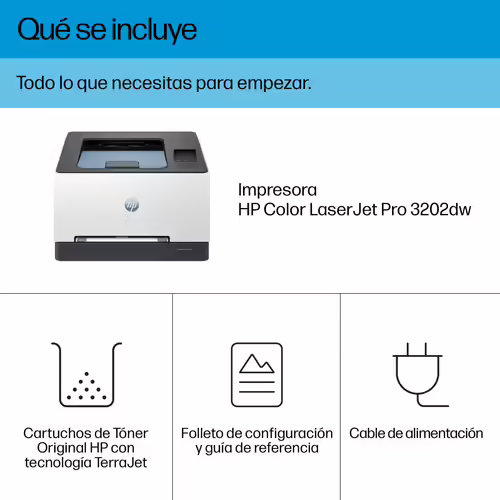HP IMPRESORA LASER COLOR LASERJET PRO 3202DW BLANCA TONER 219A / 219X | 499R0F | 196786388859 imagen 4