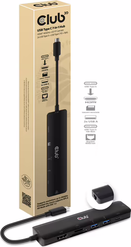 Docking Club 3D USB-C a USB-A/C/HDMI/RJ45 (CSV-1592) | 0841615101658 imagen 2