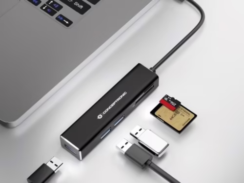 Hub CONCEPTRONIC USB-C a 3xUSB-A Lector Negro (DONN08B) | 4015867224038 imagen 4