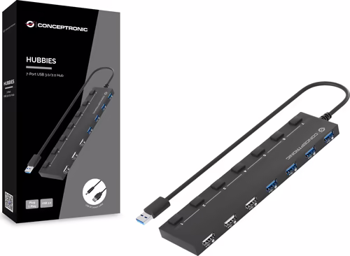 Hub CONCEPTRONIC USB-A a 2xUSB 2.0 4xUSB-A (HUBBIES09B) | 2CONHUBBIES09 | 4015867226124 imagen 2