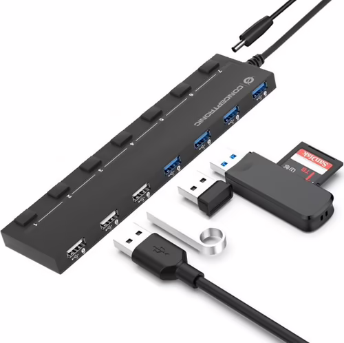 Hub CONCEPTRONIC USB-A a 2xUSB 2.0 4xUSB-A (HUBBIES09B) | 2CONHUBBIES09 | 4015867226124 imagen 5