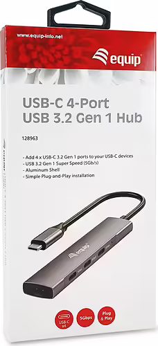 Hub EQUIP USB-C 3.0 a 4xUSB-C 3.0 (EQ128963) | 4015867230527 imagen 8