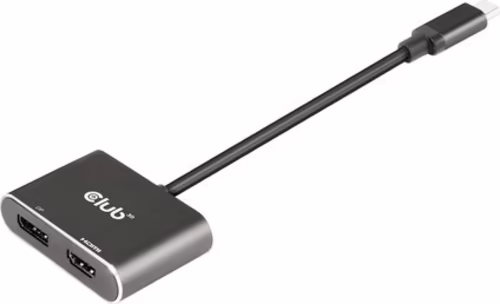 Adaptador Club 3D USB-C/M a DP/HDMI/H Negro (CSV-1552) | 8719214471965 imagen 4