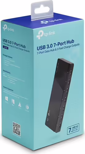 HUB TP-LINK USB 3.0 7 PUERTOS NEGRO UH700 | 6935364010065 imagen 2