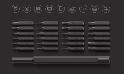 KIT DESTORNILLADORES PRECISION SCREWDRIVER 24 PIEZAS XIAOMI | BHR4680GL | 6934177724404 imagen 2