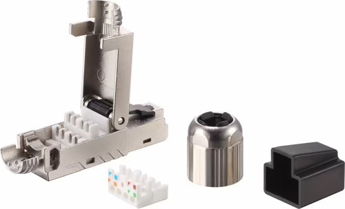 Conector EQUIP RJ45 Cat8.1 Kit 5 Negro/Acero (EQ121172) | 4015867233894 imagen 2