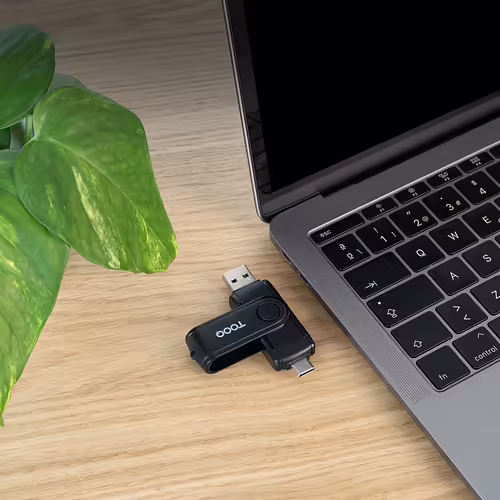 Lector de Tarjetas TooQ USB-A USB-C Negro (TQR-3003B) | 8433281016286 imagen 3