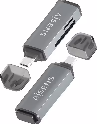 Lector Tarjetas AISENS USB-C 3.0 Gris (ASCR-2C10-GR) | 8435739903322 imagen 3