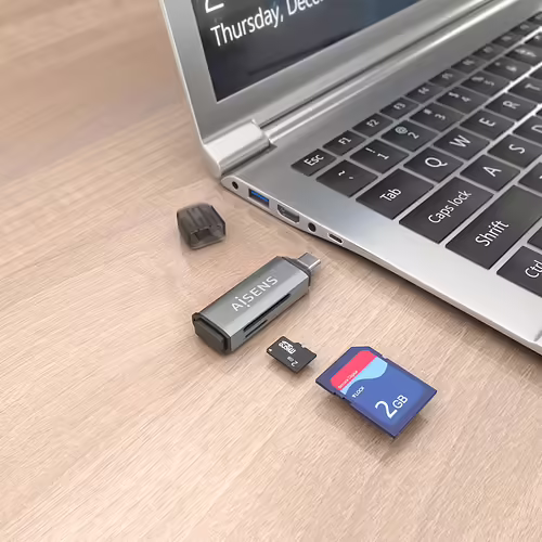 Lector Tarjetas AISENS USB-C 3.0 Gris (ASCR-2C10-GR) | 8435739903322 imagen 6