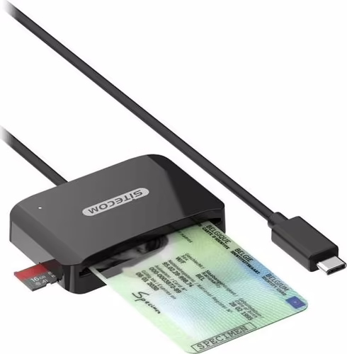 Lector Tarjetas Sitecom USB-C 2.0 60cm Negro (MD-1002) imagen 4