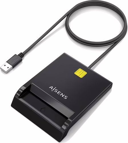 AISENS Lector de Tarjeta Inteligente DNI USB-C, Negro | ASCR-SN06-BK | 8436574709315 imagen 2