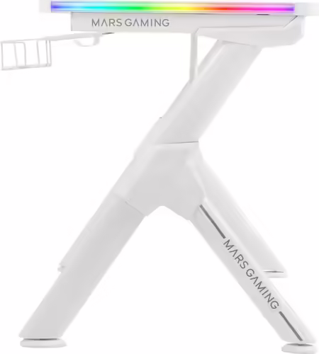 Mesa Mars Gaming RGB 160x75x60cm Blanca (MGDXLRGBW) | 4711099470495 imagen 4