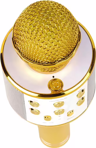 Micrófono Karaoke DENVER Bluetooth Dorado (KMS-20GOMK2) | 5706751068423 imagen 2