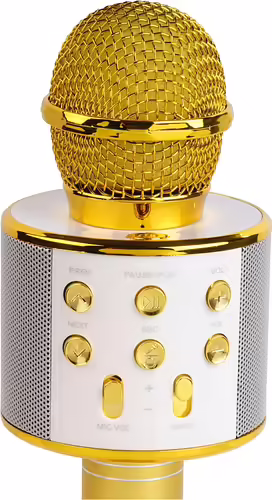 Micrófono Karaoke DENVER Bluetooth Dorado (KMS-20GOMK2) | 5706751068423 imagen 4
