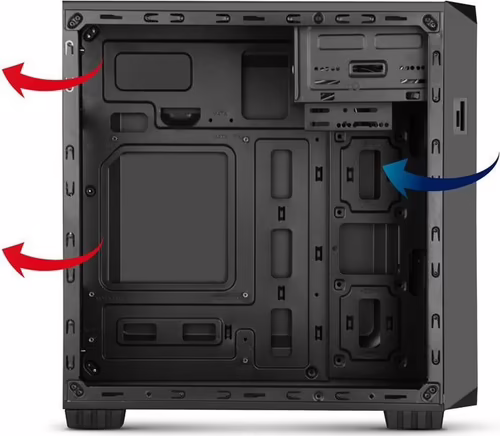 Caja NOX Coolbay USB 2.0/3.0 mATX Negra (NXCBAYMX2) | 8436532165603 imagen 6