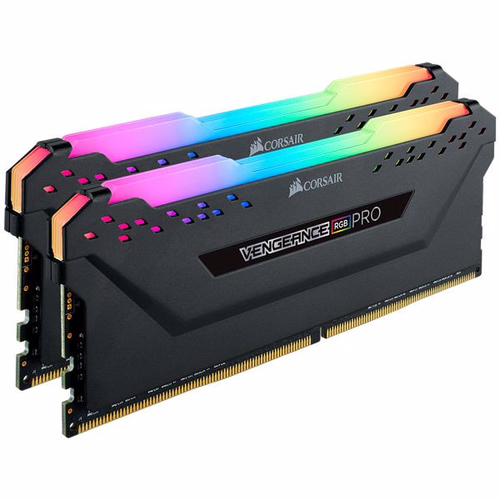 MEMORIA CORSAIR DIMM DDR4 16GB (KIT 2X8GB) 3200MHZ CL16 VENGEANCE RGB PRO BLACK | CMW16GX4M2C3200C16 | 0843591075381 imagen 2