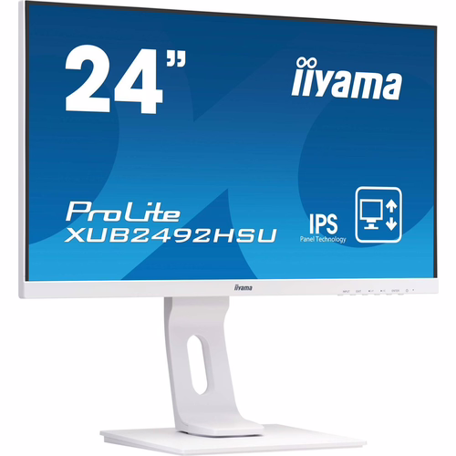 Monitor iiYAMA 24`` FHD HDMI DP Blanco (XUB2492HSU-W1) | 4948570115549 imagen 2
