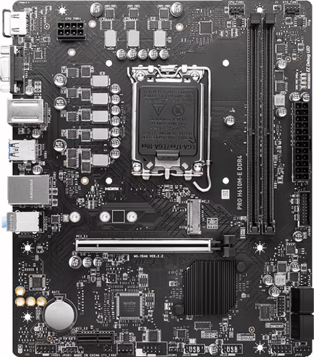 MSI PRO H610M-E DDR4:(1700) 2DDR4 HDMI VGA mATX | 911-7D48-007 | 4711377002660 imagen 2