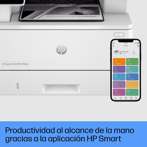 Multif HP Laserjet Pro 4102DW A4 B/N Dúplex (2Z622F) | 0195161936104 imagen 8