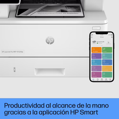 Hp Impresora Multifuncion Laser Monocromo Pro MFP 4102fdw A4 4800x600ppp USB Eth | 2Z624F | 0195161936265 imagen 5