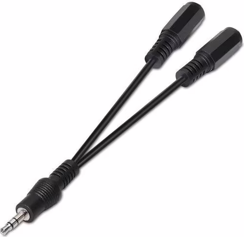 Nanocable Audio 2x3.5mm/H a 3.5mm/M 15cm (10.24.1200) | 8433281002920 imagen 2