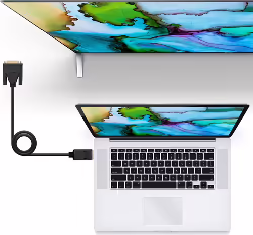 Nanocable Cable Conversor DisplayPort a DVI, DP/M - DVI/M, Negro, 1 m | 10.15.4501 | 8433281010888 imagen 4