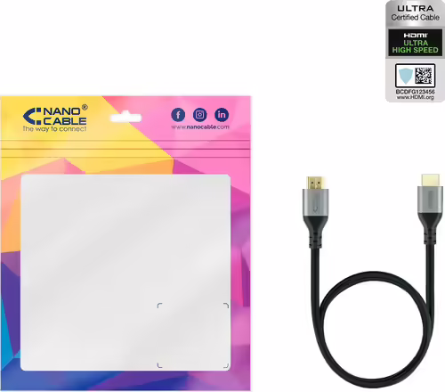 Nanocable HDMI A/M a HDMI A/M 2m Negro (10.15.8102) | 8433281010734 imagen 5