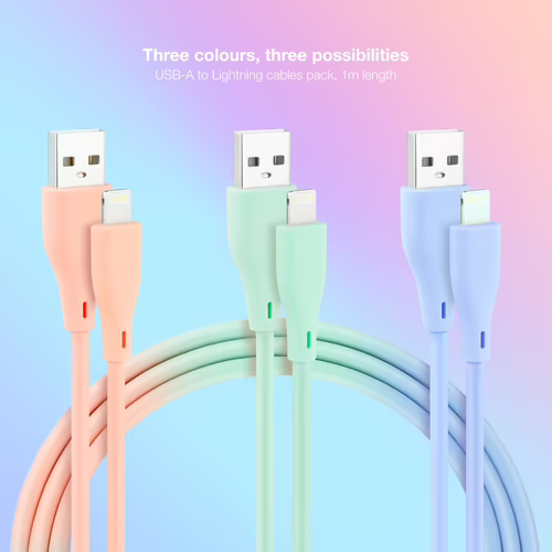 Nanocable Lightning/M a USB-A/M 1m 3 Un (10.10.0401-A1) | 8433281012691 imagen 2