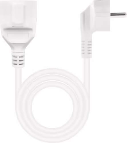 Nanocable Cable de Alimentación Alargador, Blanco, 5 m | 10.22.0605-W | 8433281010642 imagen 2