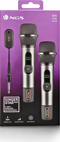 NGS SINGER STAR DUO Negro Micrófono vocal | ELEC-MIC-0048 | 8435430626643 imagen 8