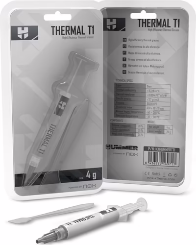 NOX HUMMER THERMAL T1 PASTA TERMICA 8,3W-mK GRIS AMARILLO NXHUMMERTT1 | 8436532169717 imagen 4