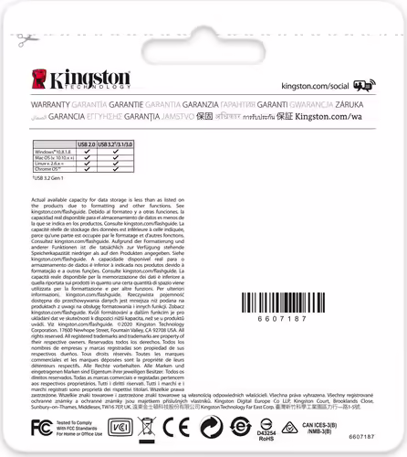 Pendrive Kingston Exodia 256Gb USB-A Negro (DTX/256GB) | 0740617310023 imagen 7