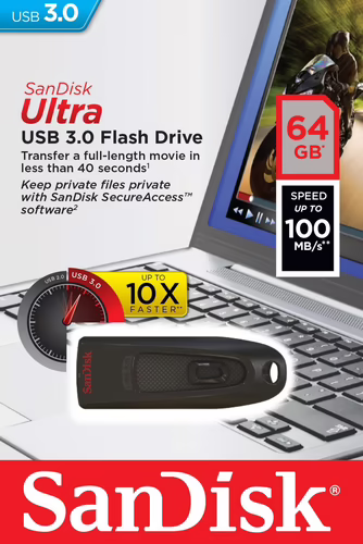Pendrive Sandisk Ultra 64Gb USB-A 3.0 (SDCZ48-064G-U46) | 0619659102197 imagen 9