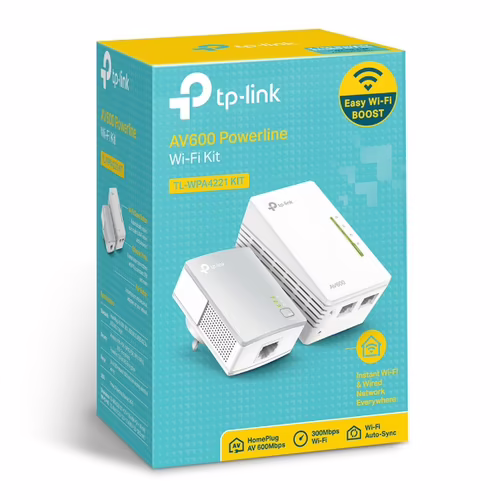 KIT PLC POWERLINE WI-FI AV600 TP-LINK 300MBPS BLANCO TL-WPA4221 KIT | 6935364084103 imagen 3