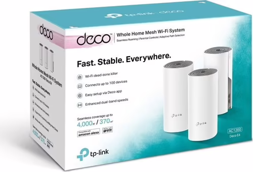 WIRELESS REPEATER TP-LINK AC1200 HOME MESH PACK 3 DECO E4 | DECO E4 3-PACK | 6935364085421 imagen 5