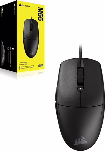 Corsair M55 ratón Juego mano derecha USB tipo A Óptico 16000 DPI | CH-930F000-WW | 0840440483106 imagen 2