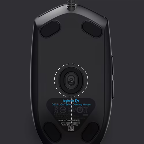 Ratón Gaming LOGITECH G203 USB-A 8000dpi (910-005796) | 5099206089167 imagen 3