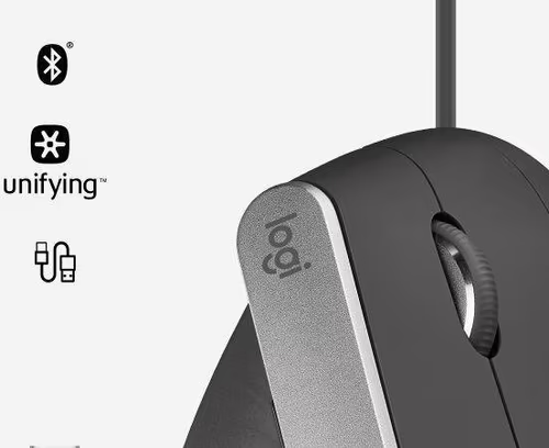 Ratón LOGITECH MX Vertical Advanced RF BT (910-005448) | 5099206081901 imagen 4