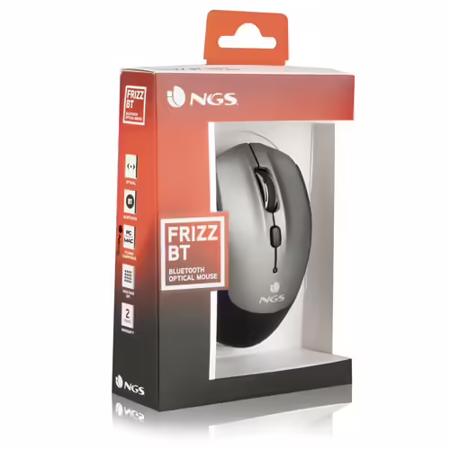 Ratón NGS Óptico Bluetooth 1600dpi Gris (FRIZZDUAL) | 8435430613544 imagen 6