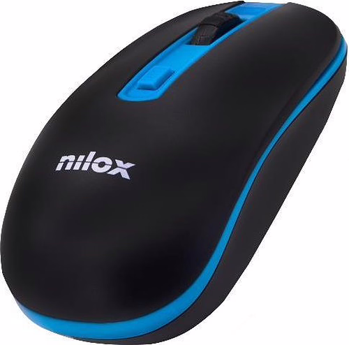 Ratón NILOX Wireless 1000dpi Negro/Azul (NXMOWI2003) | 8436556146121 imagen 2
