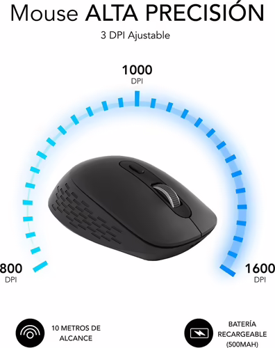 Ratón SUBBLIM Curve Bluetooth Negro (SUBMO-EDCUR01) | 8436586742997 imagen 4