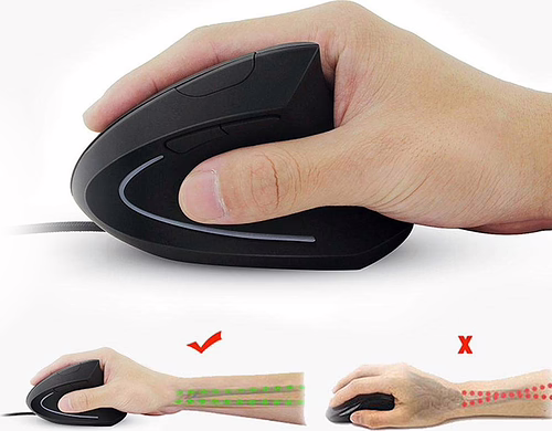 Ratón Vertical EQUIP USB-A 3200dpi Negro (EQ245118) | 4015867241073 imagen 4