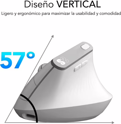 Ratón Vertical SUBBLIM Bluetooth Blanco (SUBMO-EDNVW02) | 8436586743086 imagen 4