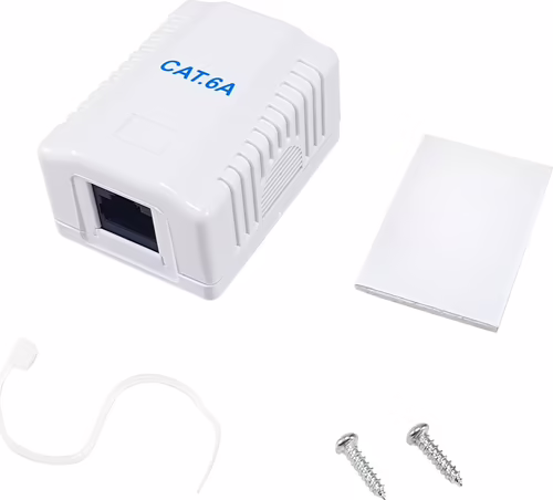 Roseta EQUIP 1xRJ45 Cat.6a Hembra Blanco (EQ235215) | 4015867233948 imagen 4