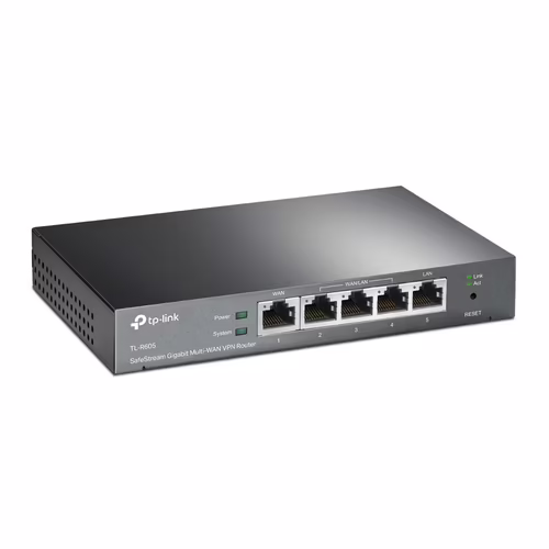 Router TP-Link VPN 5xRJ45 1xUSB Multi-Wan Negro (ER605) | TL-R605 | 6935364089597 imagen 2