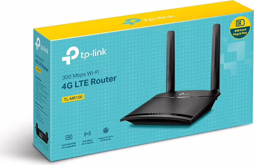 Router TP-Link WiFi 4 2.4GHz 2xRJ45 4G Negro (TL-MR100) | 6935364088804 imagen 4