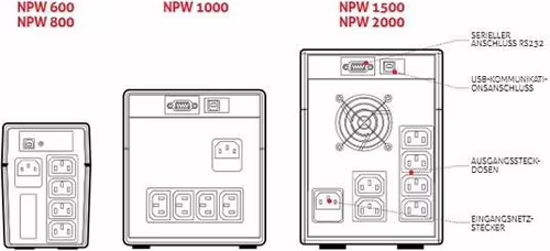 S.A.I. Riello NetPower 1200W 2000VA Gris (NPW2000) | 8023251004452 imagen 2